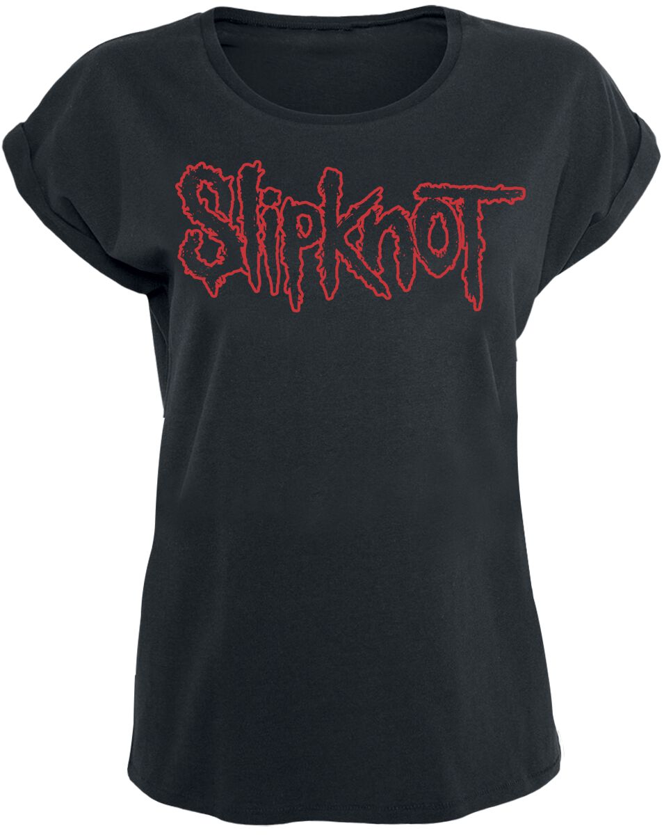 Slipknot T-Shirt - Logo - L bis XL - für Damen - Größe L - schwarz  - Lizenziertes Merchandise! von Slipknot