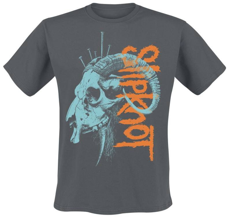 Slipknot T-Shirt - Nailed Goat - S bis M - für Männer - Größe M - charcoal  - Lizenziertes Merchandise! von Slipknot