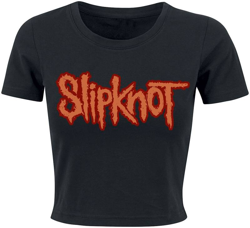 Slipknot T-Shirt - Orange Logo - S bis XL - für Damen - Größe L - schwarz  - Lizenziertes Merchandise! von Slipknot
