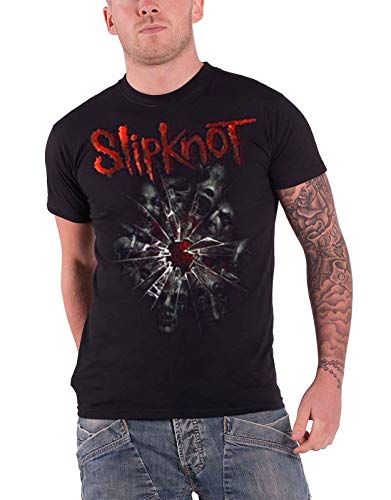 Slipknot T Shirt Shattered Band Gray Chapter Logo offiziell Herren Schwarz XXL von Slipknot