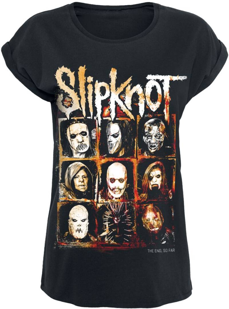 Slipknot T-Shirt - The End, So Far Group Squares - S bis 3XL - für Damen - Größe M - schwarz  - Lizenziertes Merchandise! von Slipknot