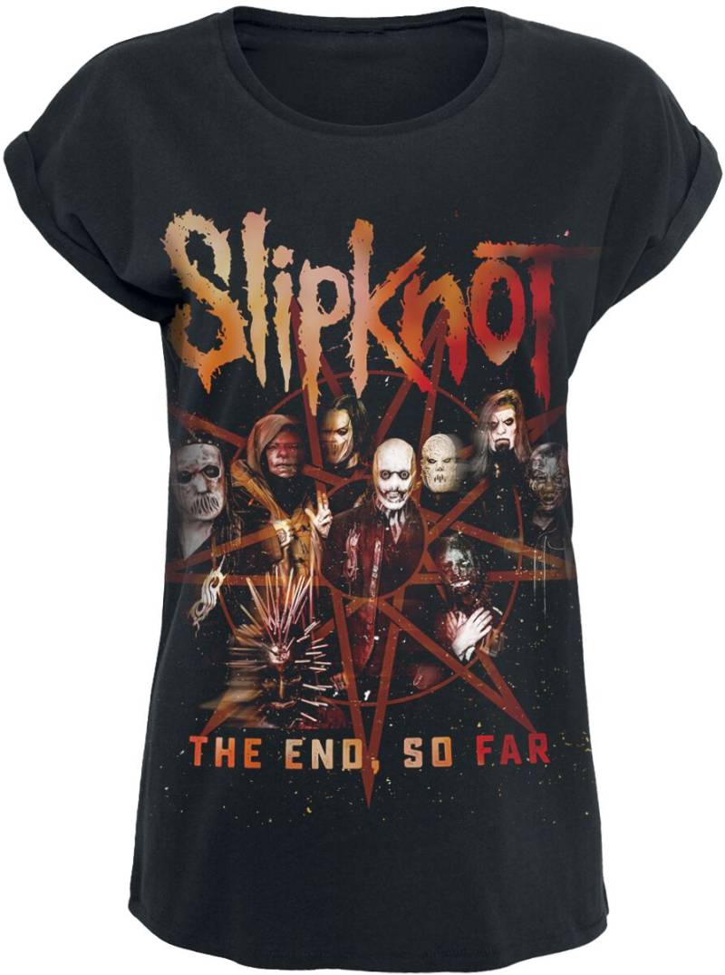 Slipknot T-Shirt - The End, So Far Group Star - S bis XXL - für Damen - Größe XL - schwarz  - Lizenziertes Merchandise! von Slipknot
