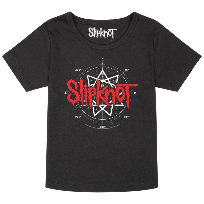 Slipknot T-Shirt für Kleinkinder - Metal-Kids - Star Symbol - für Mädchen & Jungen - schwarz  - Lizenziertes Merchandise! von Slipknot