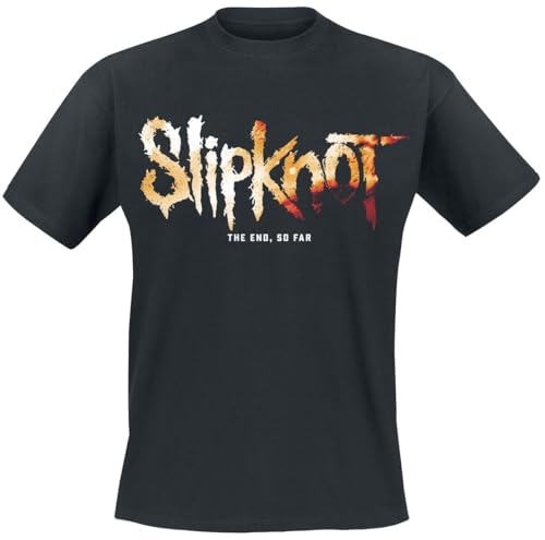 Slipknot The End, So Far Group Star Männer T-Shirt schwarz L 100% Baumwolle Band-Merch, Bands von Slipknot