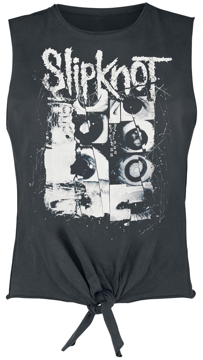 Slipknot Top - Amplified Collection - Eyes - L bis XL - für Damen - Größe XL - charcoal  - Lizenziertes Merchandise! von Slipknot