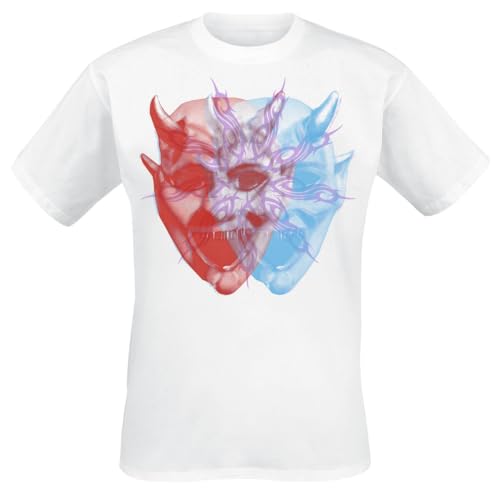 Slipknot Tour 2024 Devil Männer T-Shirt weiß L 100% Baumwolle Band-Merch, Bands, Horror von Slipknot