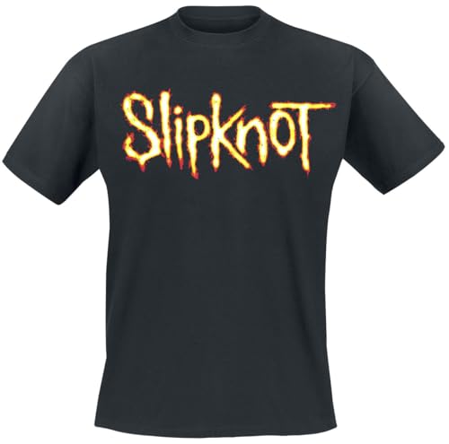 Slipknot Tour 2024 Glowing Faces Männer T-Shirt schwarz S 100% Baumwolle Band-Merch, Bands von Slipknot