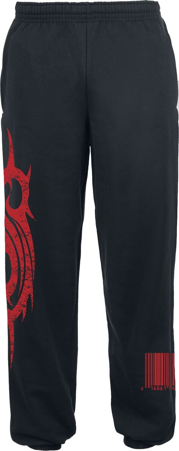 Slipknot Trainingshose - Classic Tribal Logo - S bis XXL - für Männer - Größe S - schwarz  - Lizenziertes Merchandise! von Slipknot