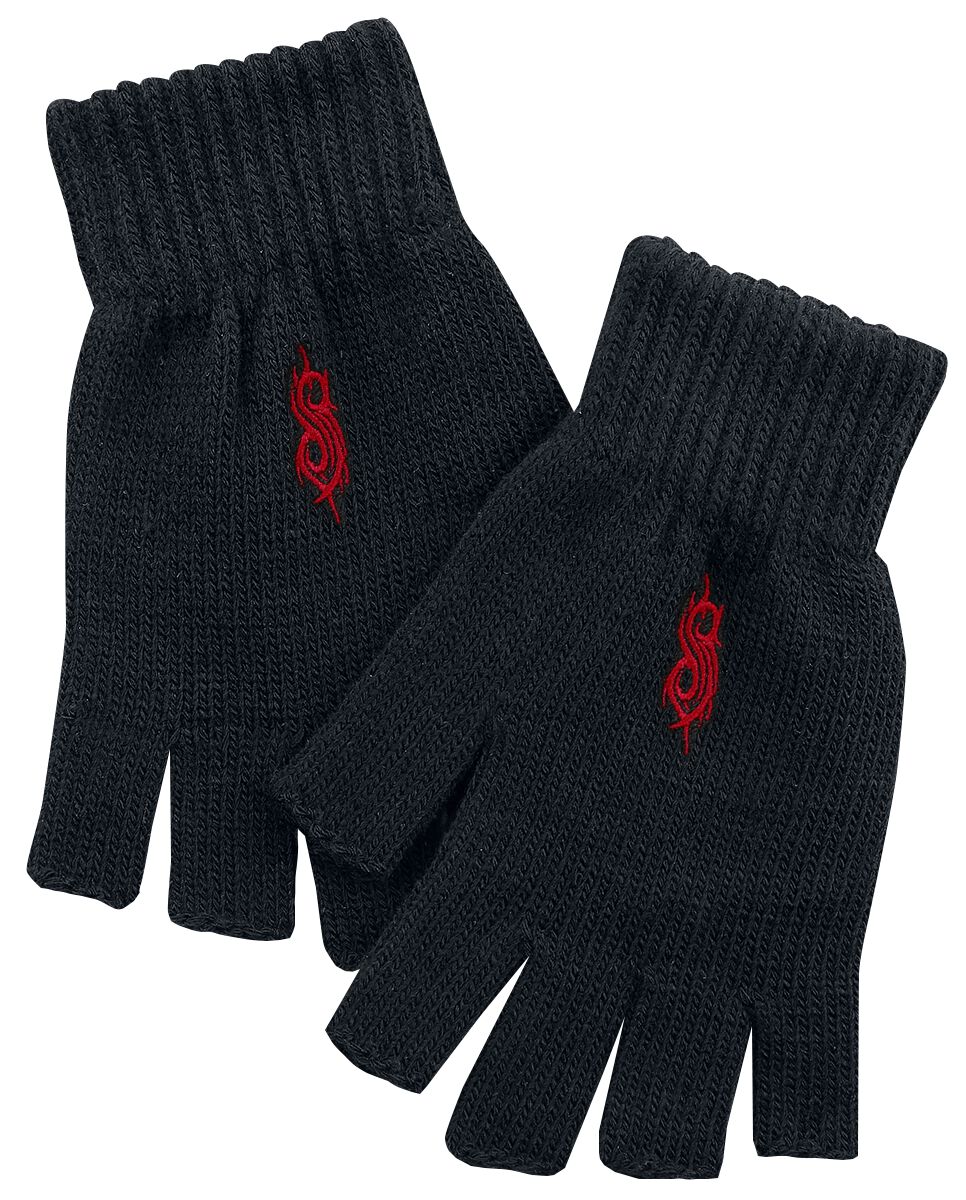 Slipknot Tribal S Kurzfingerhandschuhe schwarz von Slipknot