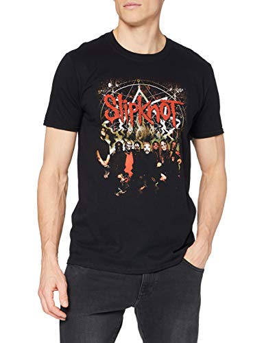 Slipknot Wellen Männer T-Shirt schwarz. Offiziell lizenziert, Schwarz (Black), Large (Mens 40"- 42") von Slipknot