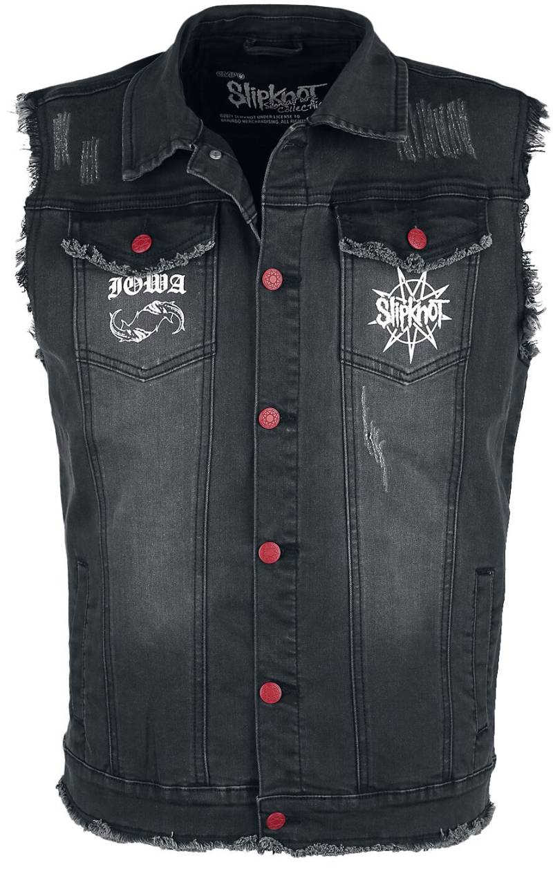 Slipknot Weste - EMP Signature Collection - XXL bis 3XL - für Männer - Größe XXL - schwarz  - EMP exklusives Merchandise! von Slipknot