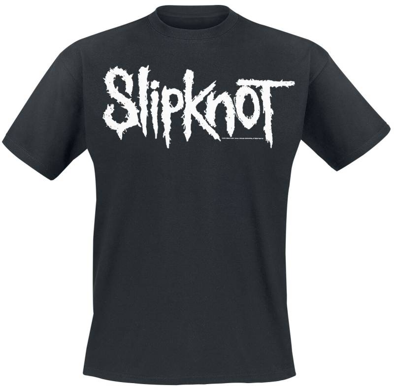 Slipknot White Logo T-Shirt schwarz in 3XL von Slipknot
