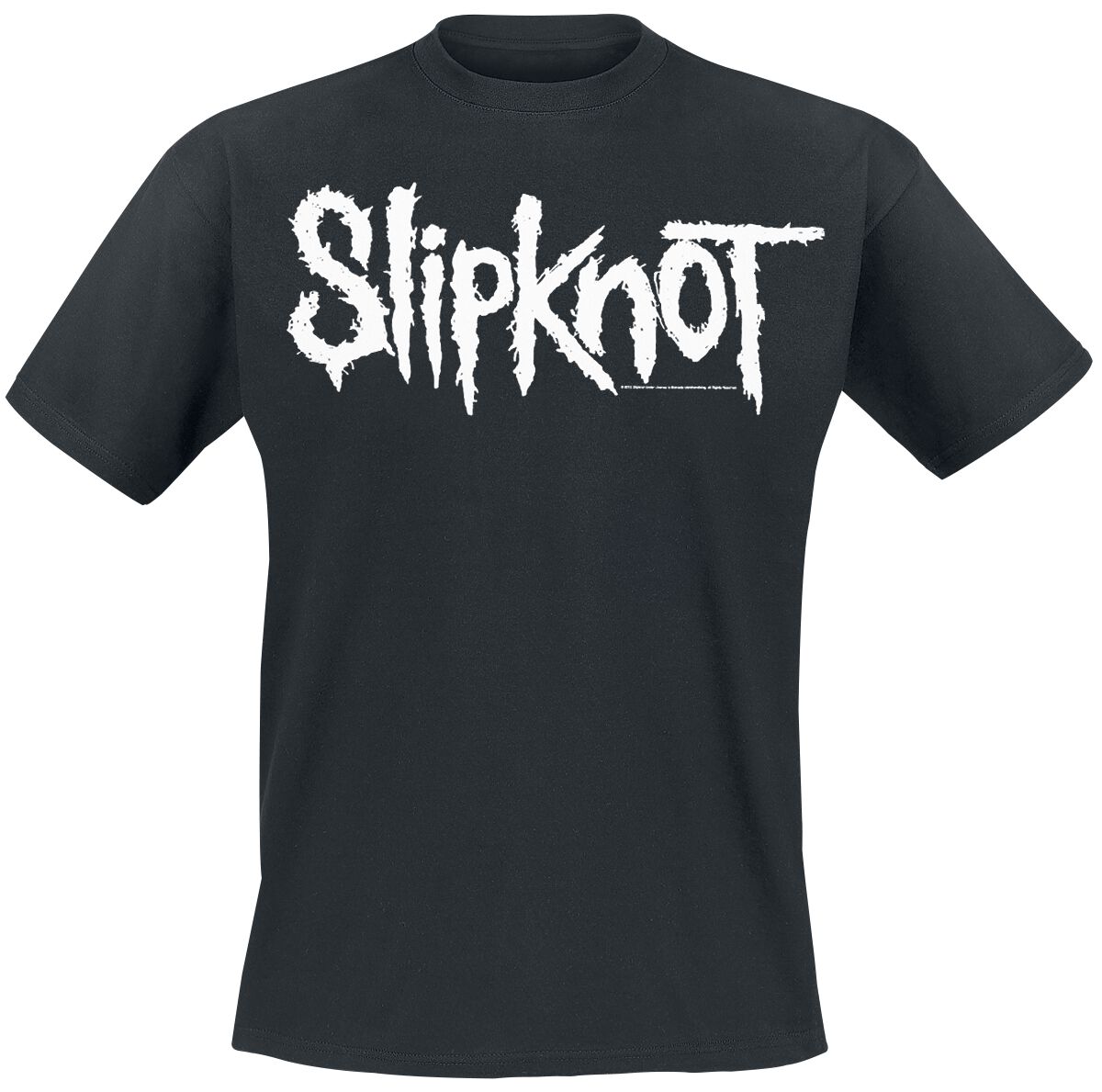 Slipknot White Logo T-Shirt schwarz in 5XL von Slipknot