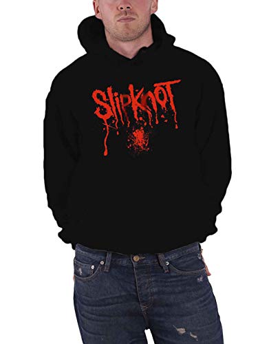 Slipknot offiziell Herren Schwarz Kapuzenpullover Splatter Band Logo Back Print XXL von Slipknot