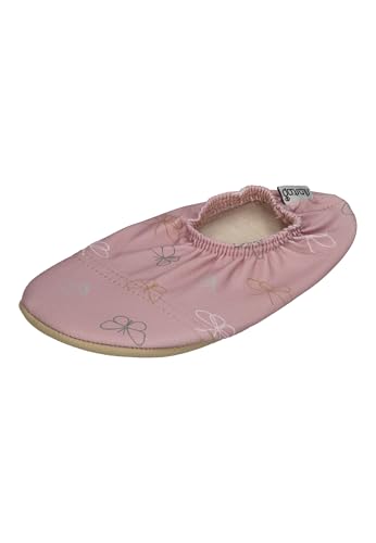 Slipstop Kinder Hausschuhe Badeschuhe BUTTERFLY PEACH Schmetterlinge Altrosa, Größe:21/23 EU von Slipstop