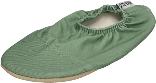 Slipstop Kinder Hausschuhe Badeschuhe Basil Green, Größe:24/26 EU von Slipstop