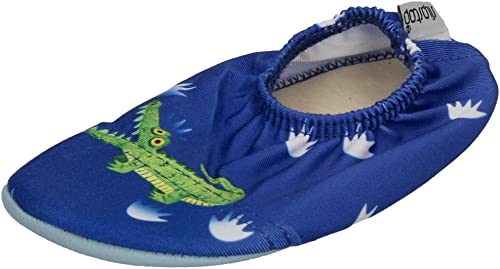 Slipstop Kinder Hausschuhe Badeschuhe Jim Krokodil Blue, Größe:24/26 EU von Slipstop