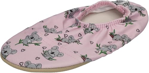 Slipstop Kinder Hausschuhe Badeschuhe Koala rosa, Größe:21/23 EU von Slipstop
