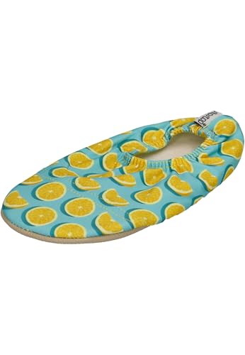 Slipstop Kinder Hausschuhe Badeschuhe LIME Zitrone green, Größe:30/32 EU von Slipstop