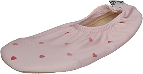 Slipstop Kinder Hausschuhe Badeschuhe Petite Herzen rosa, Größe:27/29 EU von Slipstop