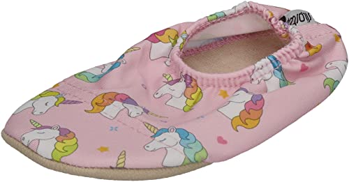 Slipstop Kinder Hausschuhe Badeschuhe Sofie Einhorn rosa, Größe:21/23 EU von Slipstop