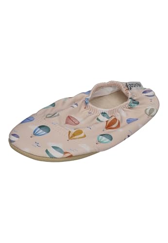 Slipstop Kinder Hausschuhe Badeschuhe TWINKLE Heißluftballons beige, Größe:27/29 EU von Slipstop
