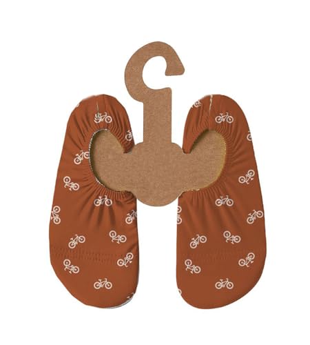 Slipstop Kinder Strandschuhe Anti Rutsch Ballett Schuhe Schwimmschuhe Urlaub Badeschuhe Pool Unisex Bicycle, Größe 33-35 von Slipstop