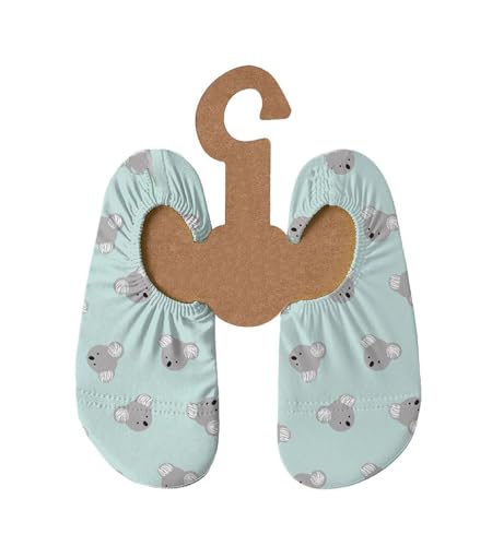 Slipstop Kinder Strandschuhe Anti Rutsch Sport Schuhe Schwimmschuhe Badeschuhe Urlaub Yoga Kinder Unisex Bamboo - mit Koalas Sonnenschutzfaktor 50+, Gr. 27-29 von Slipstop