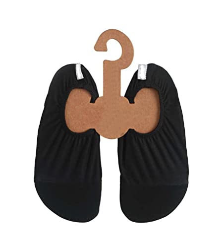 Slipstop Kinder Strandschuhe Anti Rutsch Sport Schuhe Schwimmschuhe Badeschuhe Urlaub Yoga Pool Unisex in Schwarz, Gr. 30-32 von Slipstop