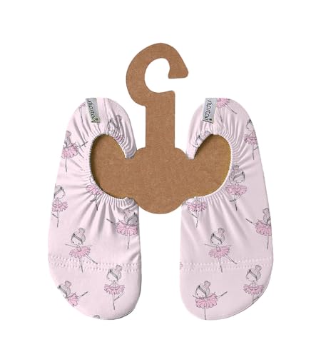 Slipstop Kinder Strandschuhe Anti Rutsch Sport Schuhe Schwimmschuhe Badeschuhe Urlaub Yoga für Mädchen Plie-Balerinas Sonnenschutzfaktor 50+, Gr. 30-32 von Slipstop