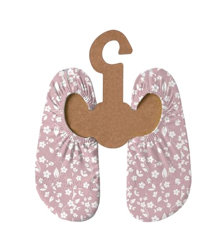 Slipstop Kinder Strandschuhe Anti Rutsch Sport Schuhe Schwimmschuhe Badeschuhe Urlaub Yoga für Mädchen Rose Flower Sonnenschutzfaktor 50+, Gr. 21-23 von Slipstop