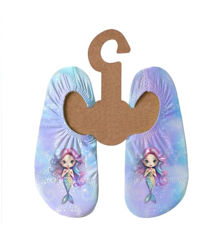 Slipstop Kinder Strandschuhe Anti Rutsch Sport Schuhe Schwimmschuhe Badeschuhe Urlaub Yoga für Mädchen Seamaid Sonnenschutzfaktor 50+, Gr. 21-23 von Slipstop