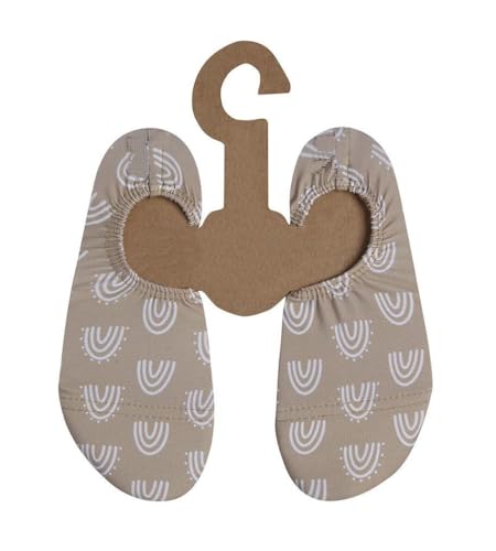 Slipstop Kinder Strandschuhe Anti Rutsch Sport- Schwimmschuhe Badeschuhe Urlaub Caramel Junior Sonnenschutzfaktor 50+, Gr. 33-35 von Slipstop