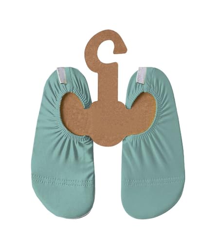 Slipstop Kinder Strandschuhe Anti Rutsch Sport- Schwimmschuhe Badeschuhe Urlaub Mint-Blue Junior Sonnenschutzfaktor 50+, Gr. 18-20 von Slipstop