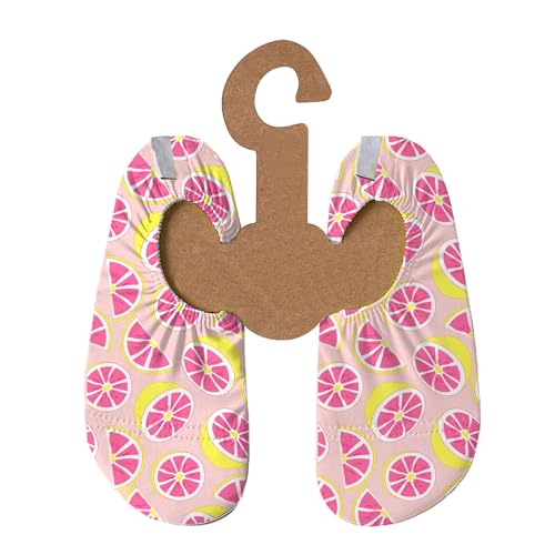 Slipstop Kinder Strandschuhe Anti Rutsch Sport- Schwimmschuhe Badeschuhe Urlaub rosa Pomelo Sonnenschutzfaktor 50+, Gr. 24-26 von Slipstop