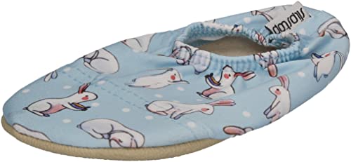 Slipstop Kinder Hausschuhe Badeschuhe Bunny hellblau, Größe:18/20 EU von Slipstop