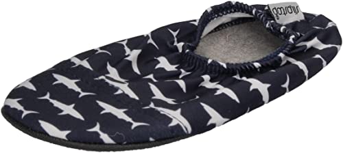 Slipstop Kinder Hausschuhe Badeschuhe Dive Haie Navy, Größe:21/23 EU von Slipstop