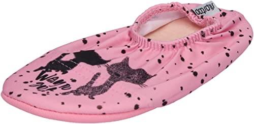 Slipstop Kinder Hausschuhe Badeschuhe CAT Way - Rosa, Größe:18/20 EU von Slipstop