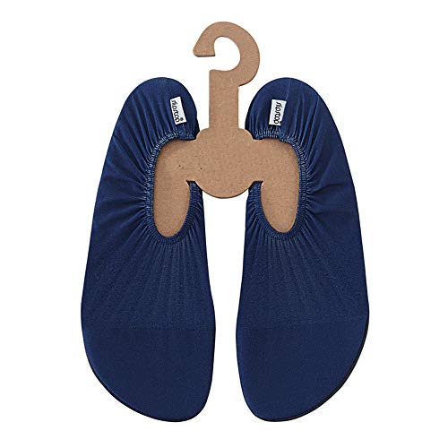 Slipstop Unisex Strandschuhe Aquaschuhe Schwimmschuhe Hausschuhe in Blau für Strand Pool Surf Yoga Übung Fitness, rutschfest in Größe 42-43 von Slipstop
