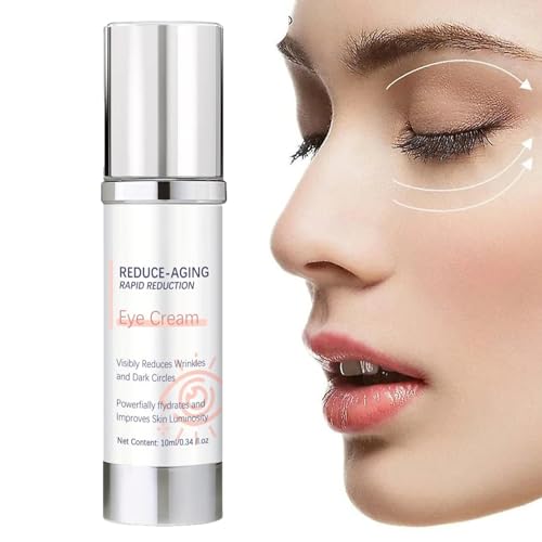 Feuchtigkeitsspendende Augencreme | Augenreparaturcreme gegen Augenringe - 10 ml straffende, aufhellende Anti-Age-Augencreme für Damen und Herren, empfindliche Haut von Sloane