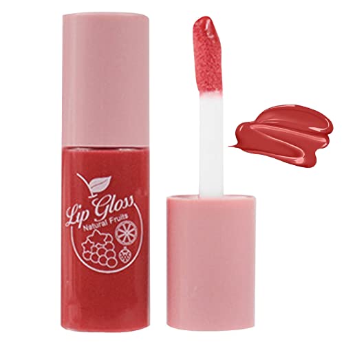 Feuchtigkeitsspendendes Lippenglanzöl - Feuchtigkeitsspendender Lip Oil Gloss - Transparenter, aufpolsternder Lipgloss, langanhaltendes, feuchtigkeitsspendendes Lip Glow Oil, getöntes Lippenöl von Sloane