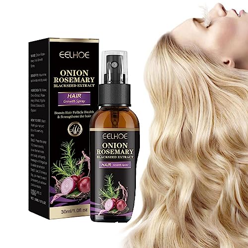 Rosmarinspray für Haarwachstum | 1,0 Fl.Oz Gentle Hair Density Essence Mist mit Zwiebel-Rosmarin-Extrakt,Produkte zur Kopfhautpflege für Frauen und Männer zum Nachwachsen der Haare für von Sloane