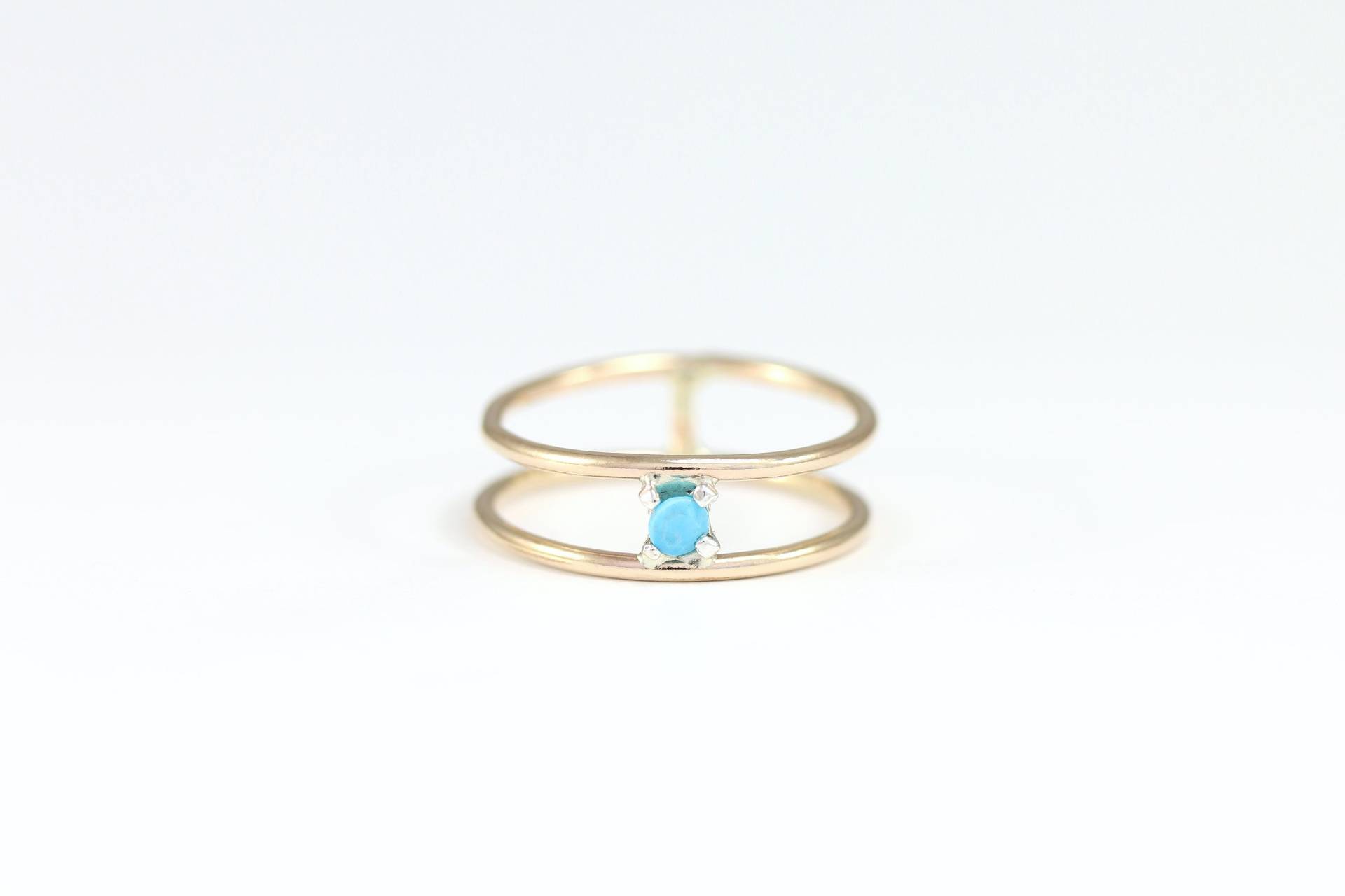 Parallel Gem Ring - Türkis Opal von SloaneJewelryDesign