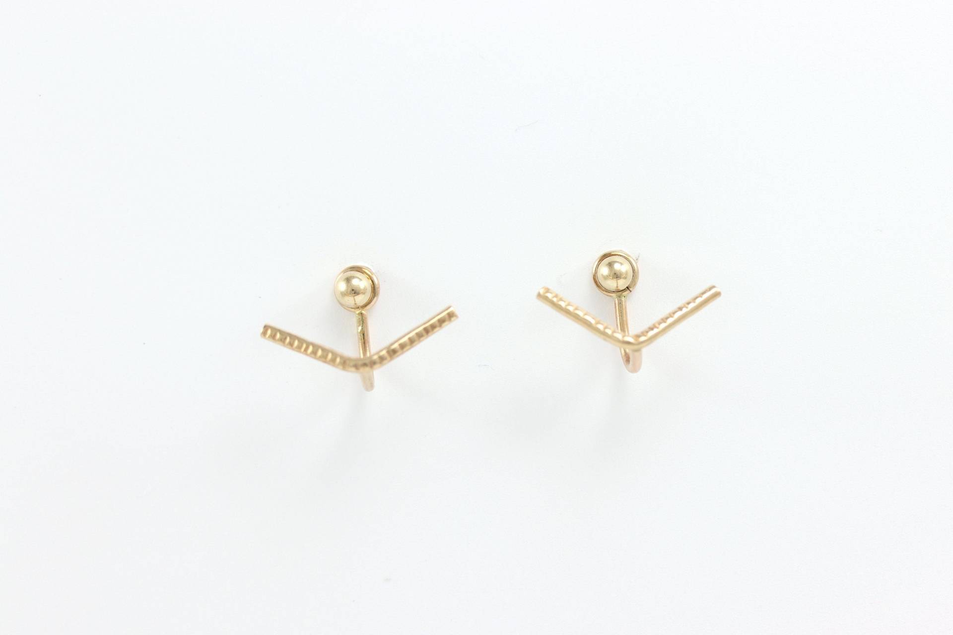 Peak Ohr Jacken - Jacke Ohrringe Sterling Silber Ohrring 14K Gold Gefüllt Ohrstecker Ohrjacken Manschette von SloaneJewelryDesign