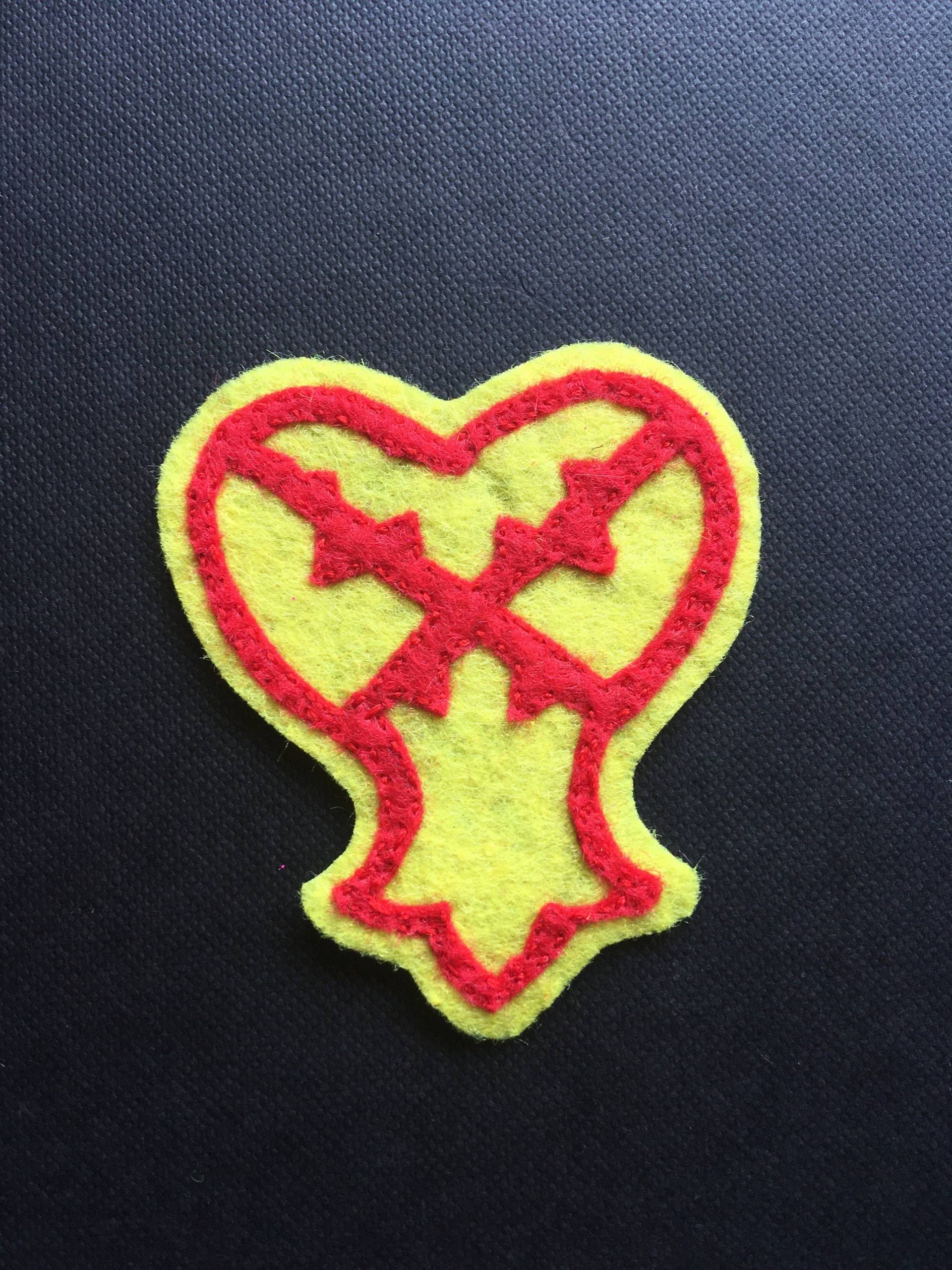 Kingdom Hearts Herzloses Emblem Handgemachter Aufnäher Filz von SlobPatrol