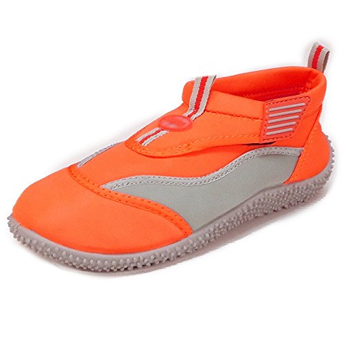 Kinder Clogs Hausschuhe (171A) Badeschuhe Badelatschen Pantoffel Pantoletten Schuhe Neu Größe 30, Farbe Orange von Slobby