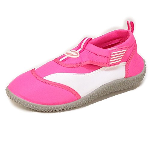 Kinder Clogs Hausschuhe (171A) Badeschuhe Badelatschen Pantoffel Pantoletten Schuhe Pink, Größe 33 von Slobby