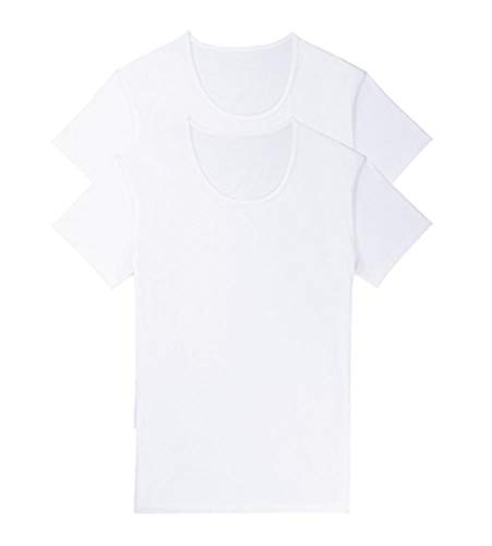 sloggi men Herren 24/7 SH 03 O-Neck 2P Unterhemd, White, 8 von Sloggi