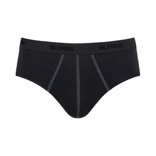 Sloggi Herren Mens 24/7 Midi 2p Slip, Schwarz, XL EU von Sloggi