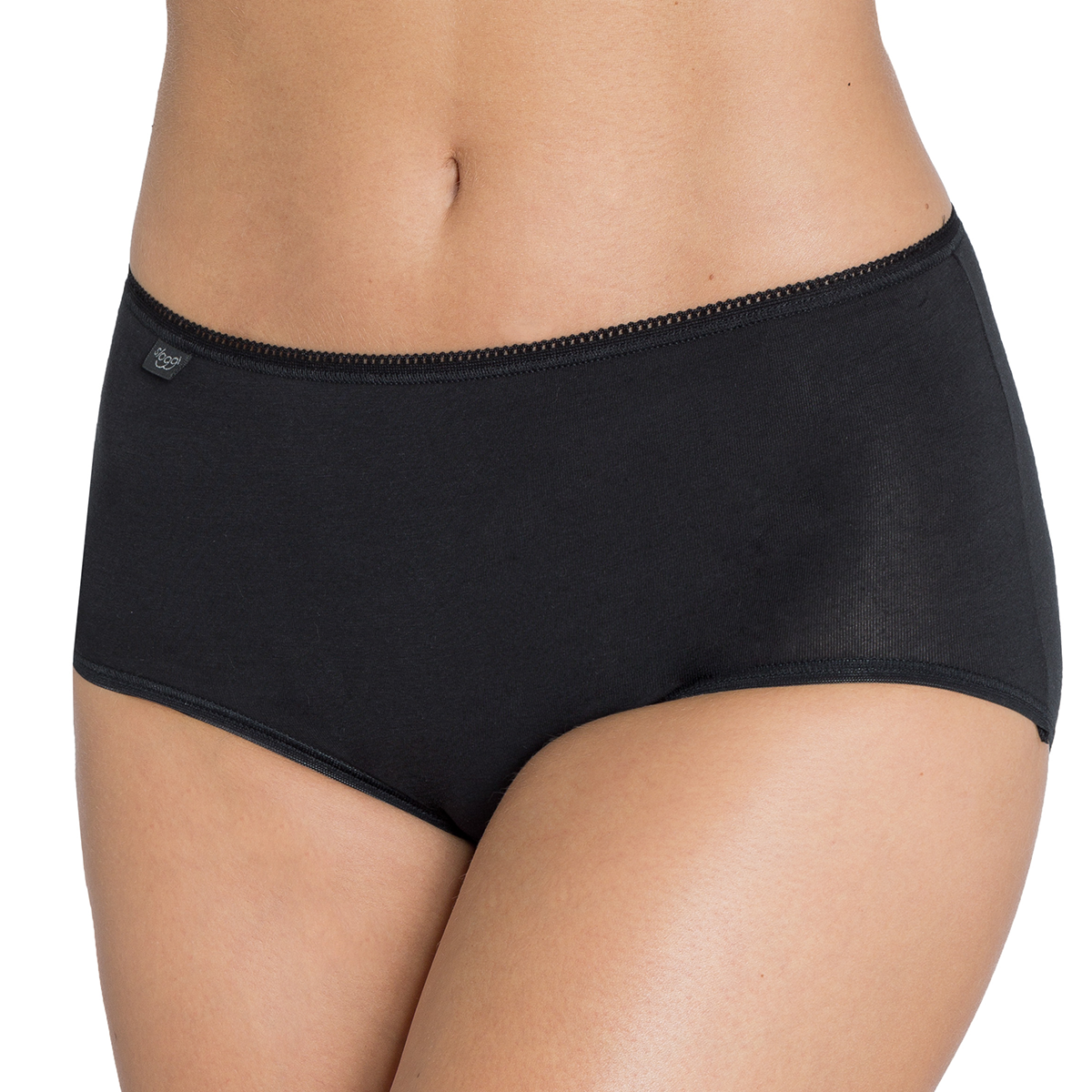 Sloggi 24/7 Cotton H Midi Slip, Schwarz, Größe: 50, Damen von Sloggi